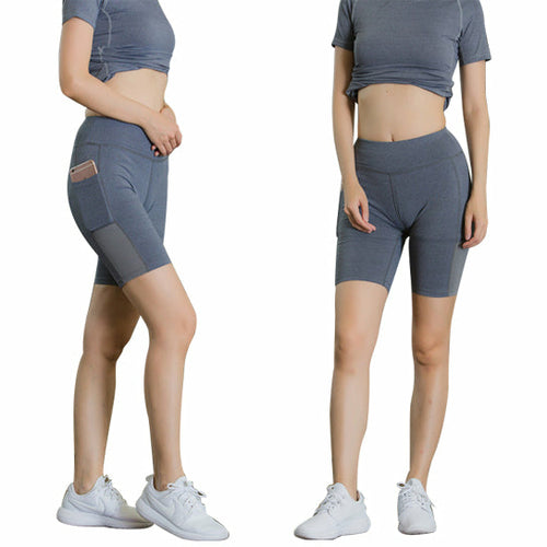 All Seasons Yoga Shorts With Phone Pocket - Breathable & Stretch