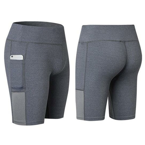 All Seasons Yoga Shorts With Phone Pocket - Breathable & Stretch