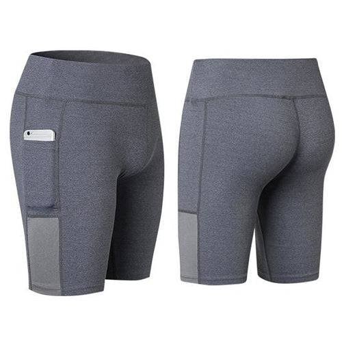 All Seasons Yoga Shorts With Phone Pocket - Breathable & Stretch