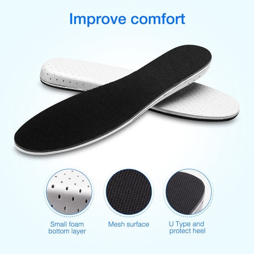 Men Women Invisible Height Increase Insoles Heel & Comfort