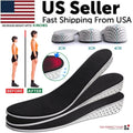 Men Women Invisible Height Increase Insoles Heel & Comfort